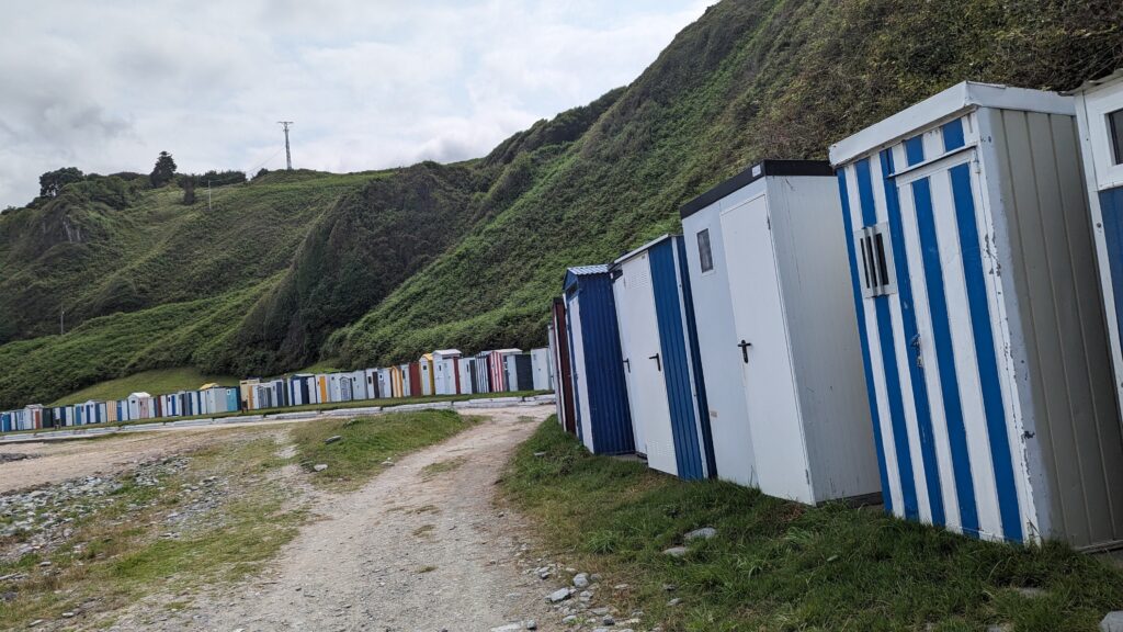 Casetas en la Playa de Luarca